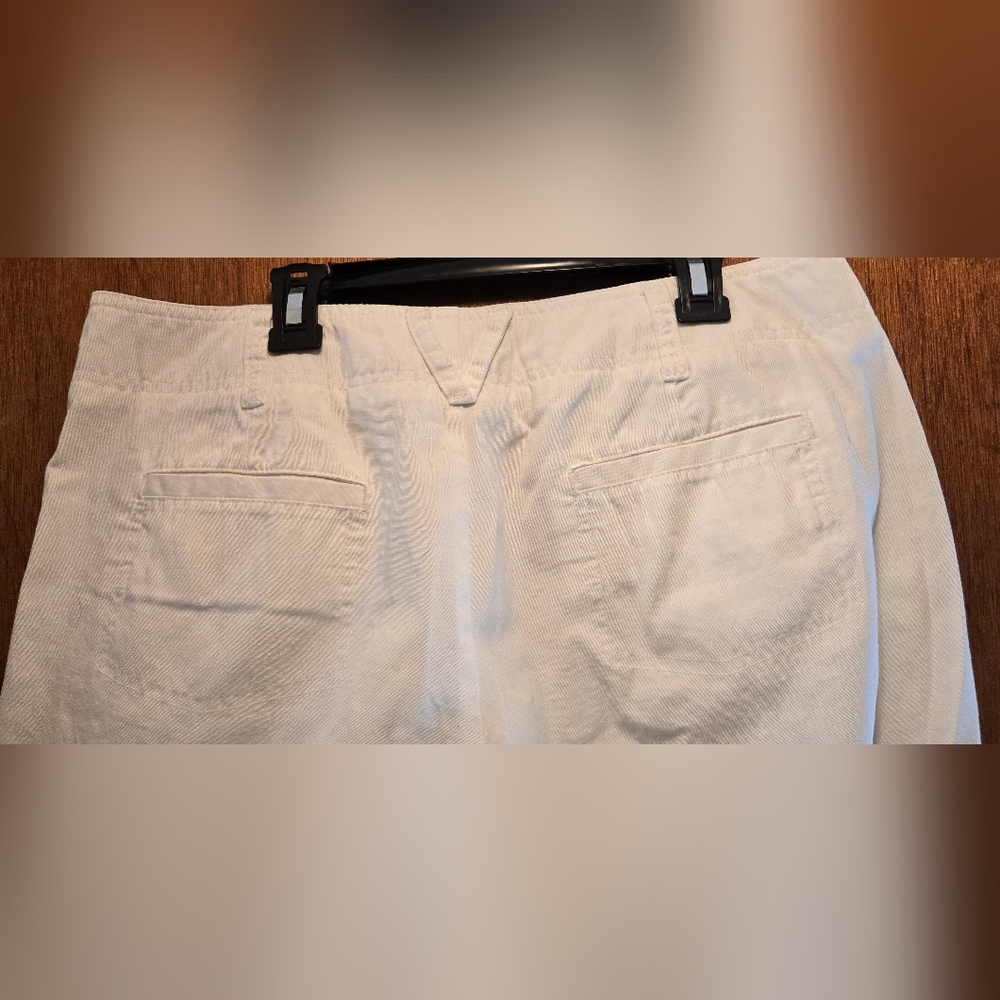 Dockers Womens White Capri/peddle Pushers Sz10 - Picture 5 of 9